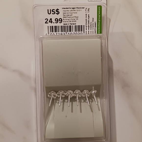 ✨️NWT STERLING SILVER EARRINGS✨️ - Picture 2 of 2